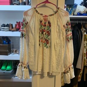 Ulla Johnson Devra Embroidered Blouse